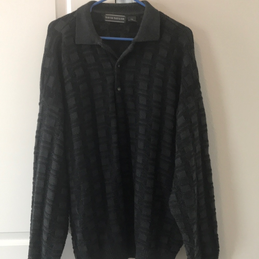 David Taylor plus size sweater